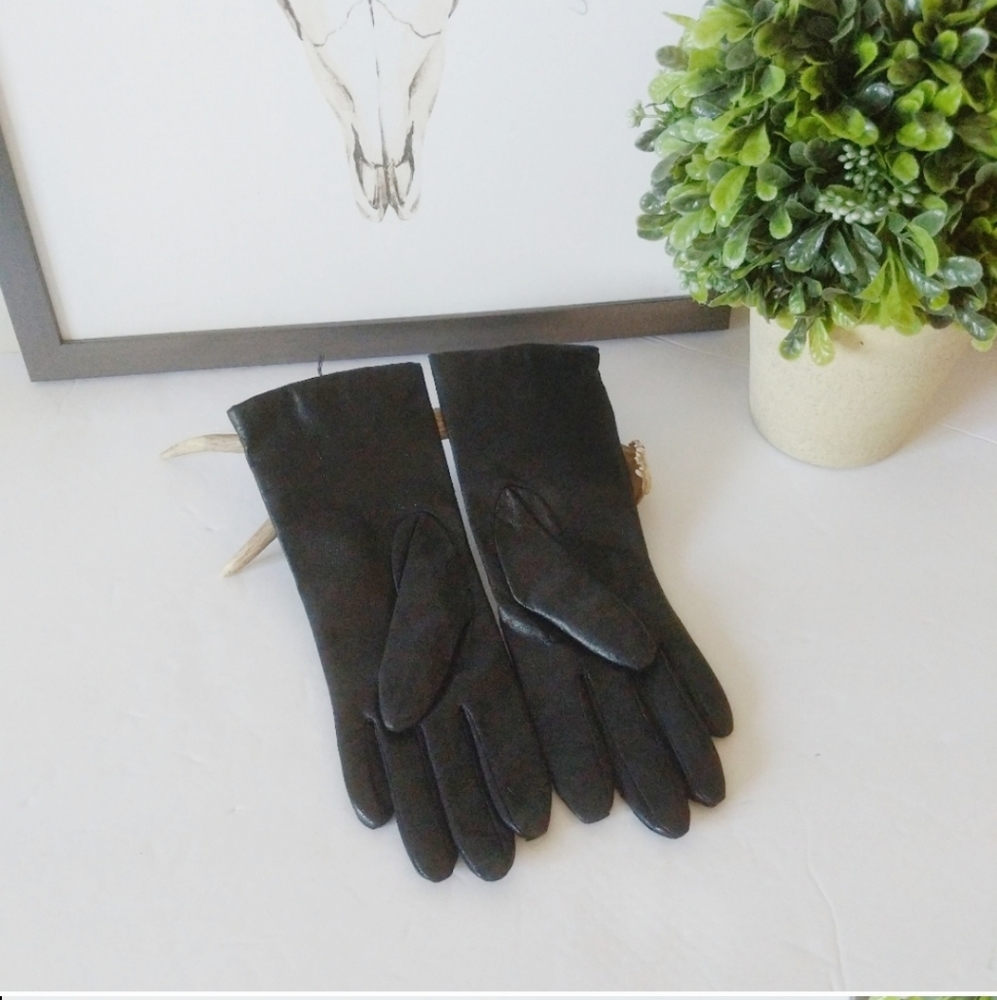 🌵Fownes black 100% genuine leather gloves